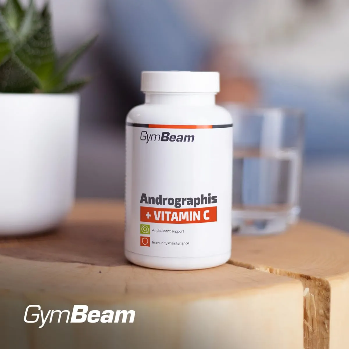 GymBeam Andrographis Kapseln 90 Stk mit Vitamin C vegan