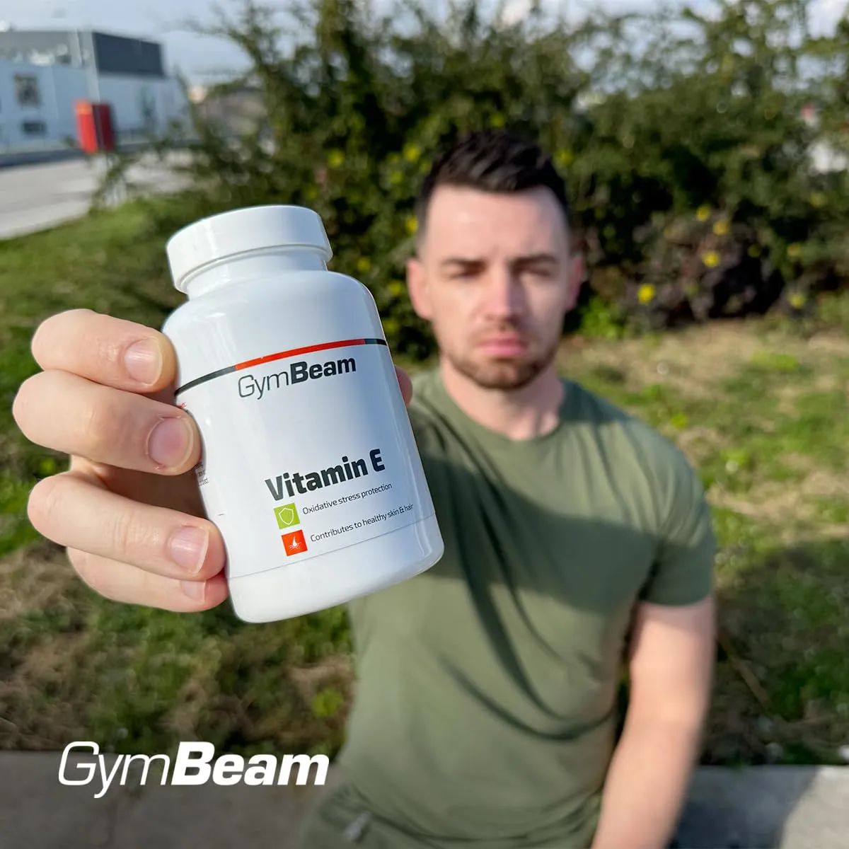 GymBeam Vitamin E Kapseln hochdosiert 60 Stk Zellschutz