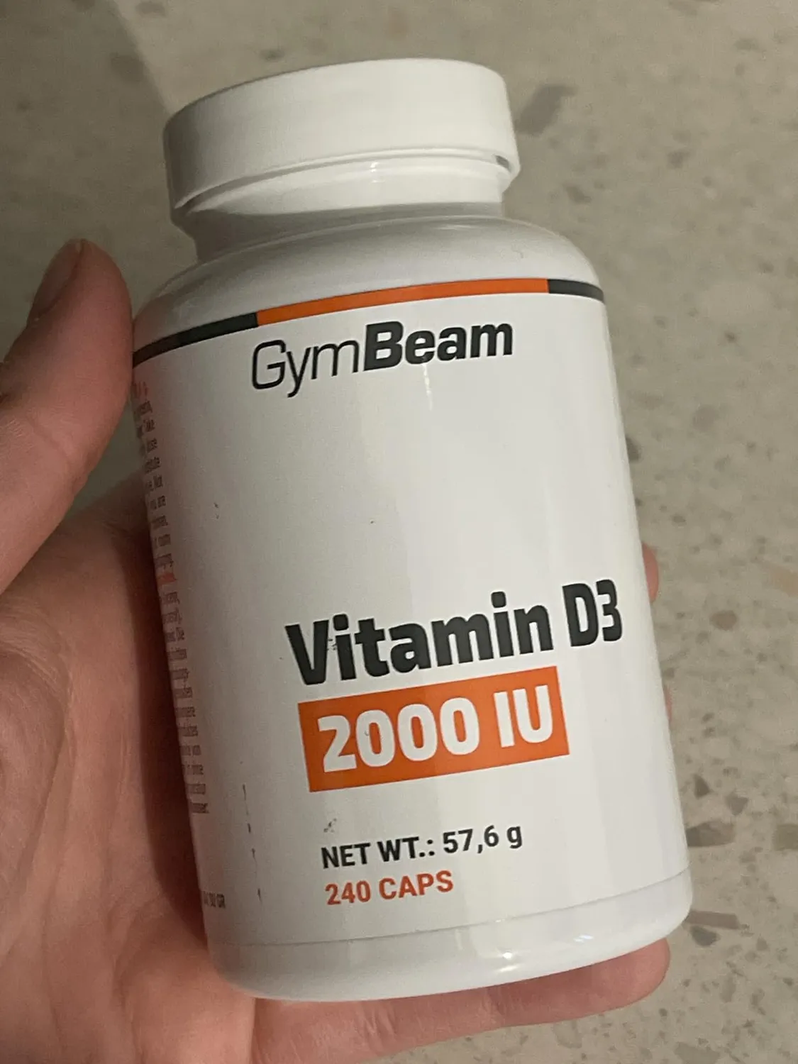 GymBeam Vitamin D3 2000 IU Kapseln 60 caps