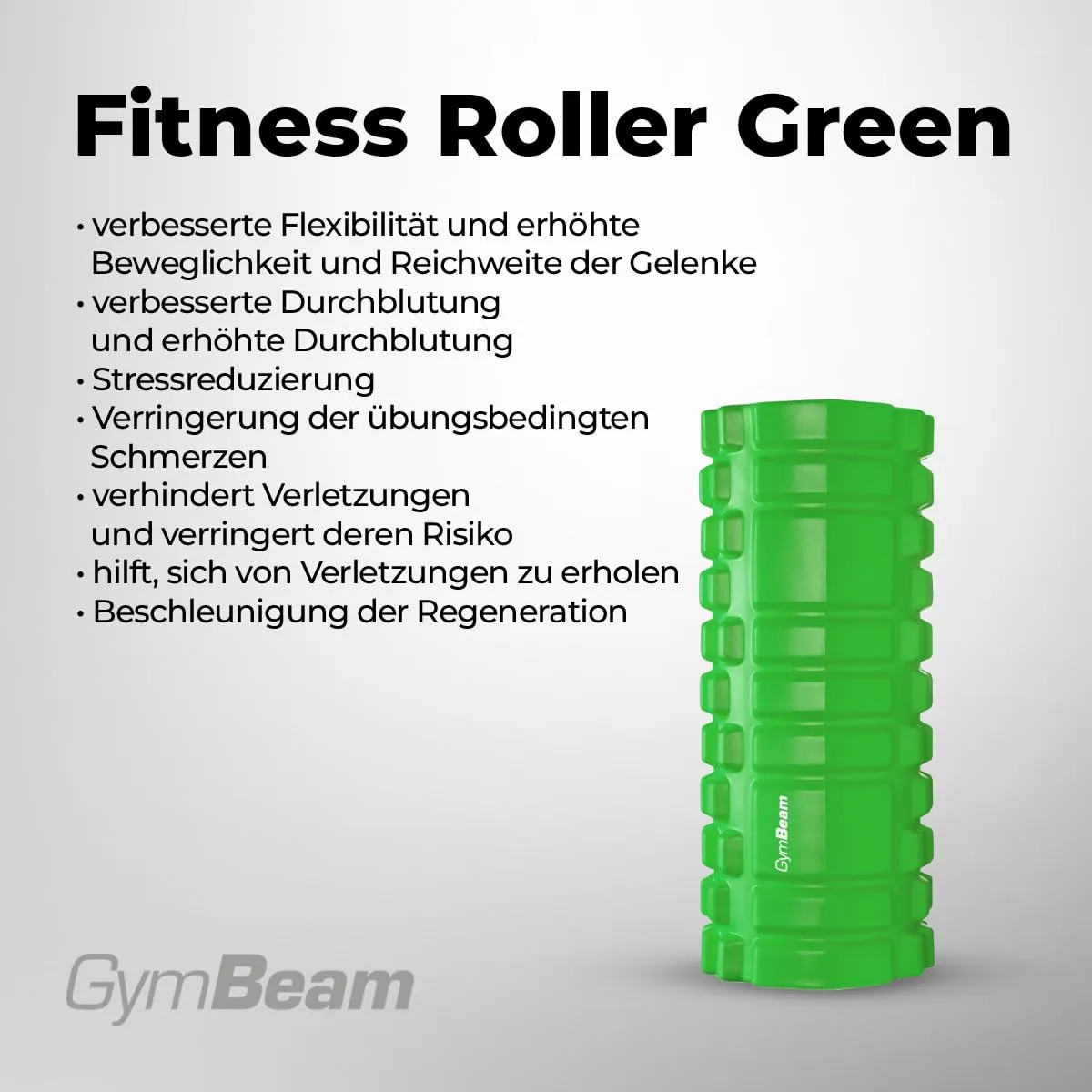 GymBeam M-Roll Faszienrolle 3D-Oberfläche schwarz
