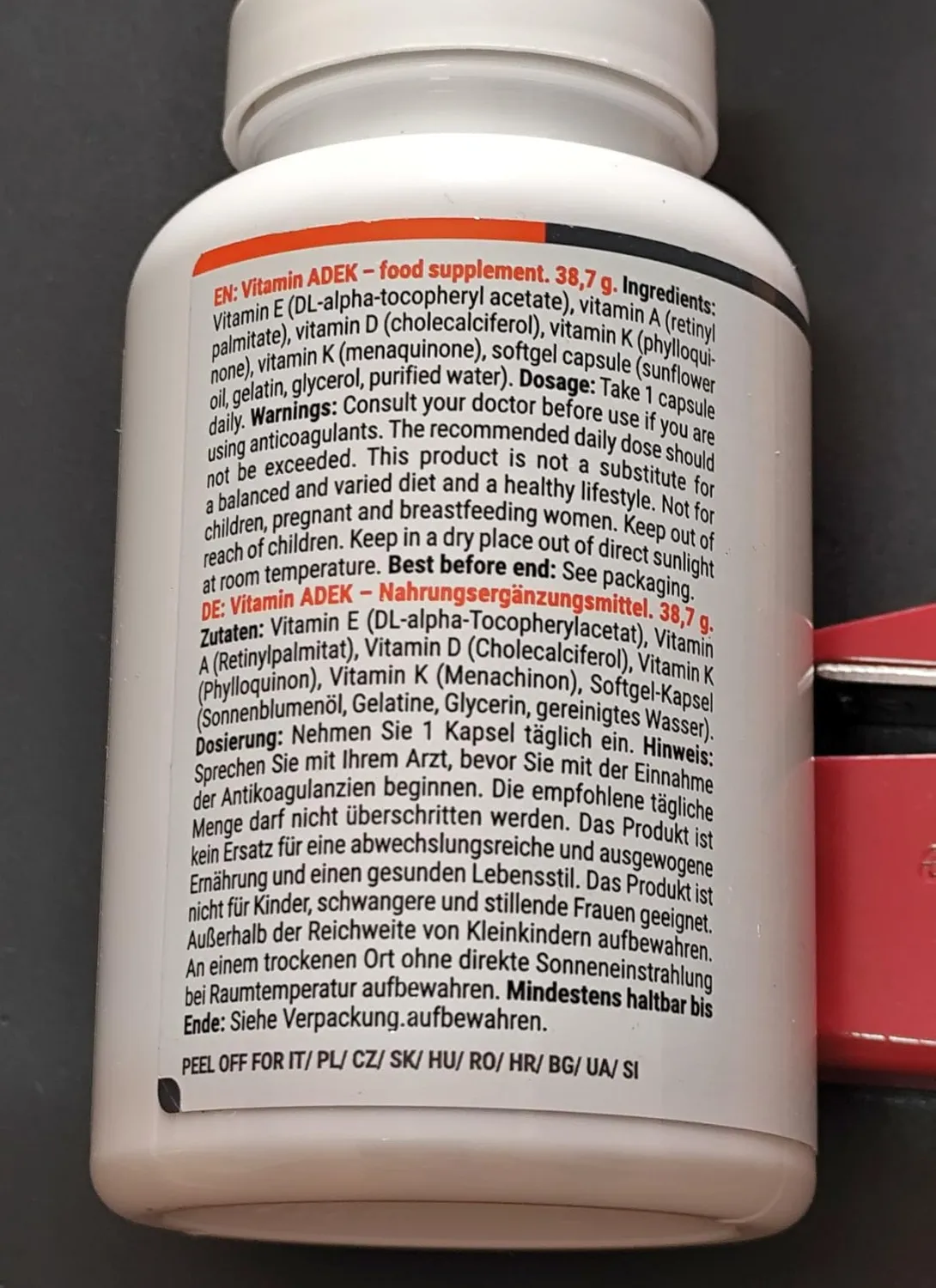 GymBeam Vitamin ADEK Kapseln 90 Stück fettlöslich