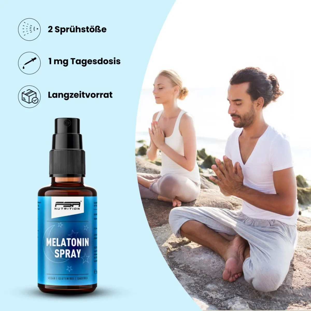 FSA Nutrition Melatonin Spray 1 mg für Schlaf