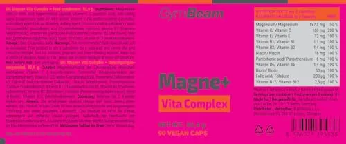 GymBeam Multivitamin Magnesium Kapseln 90 Stück hochdosiert