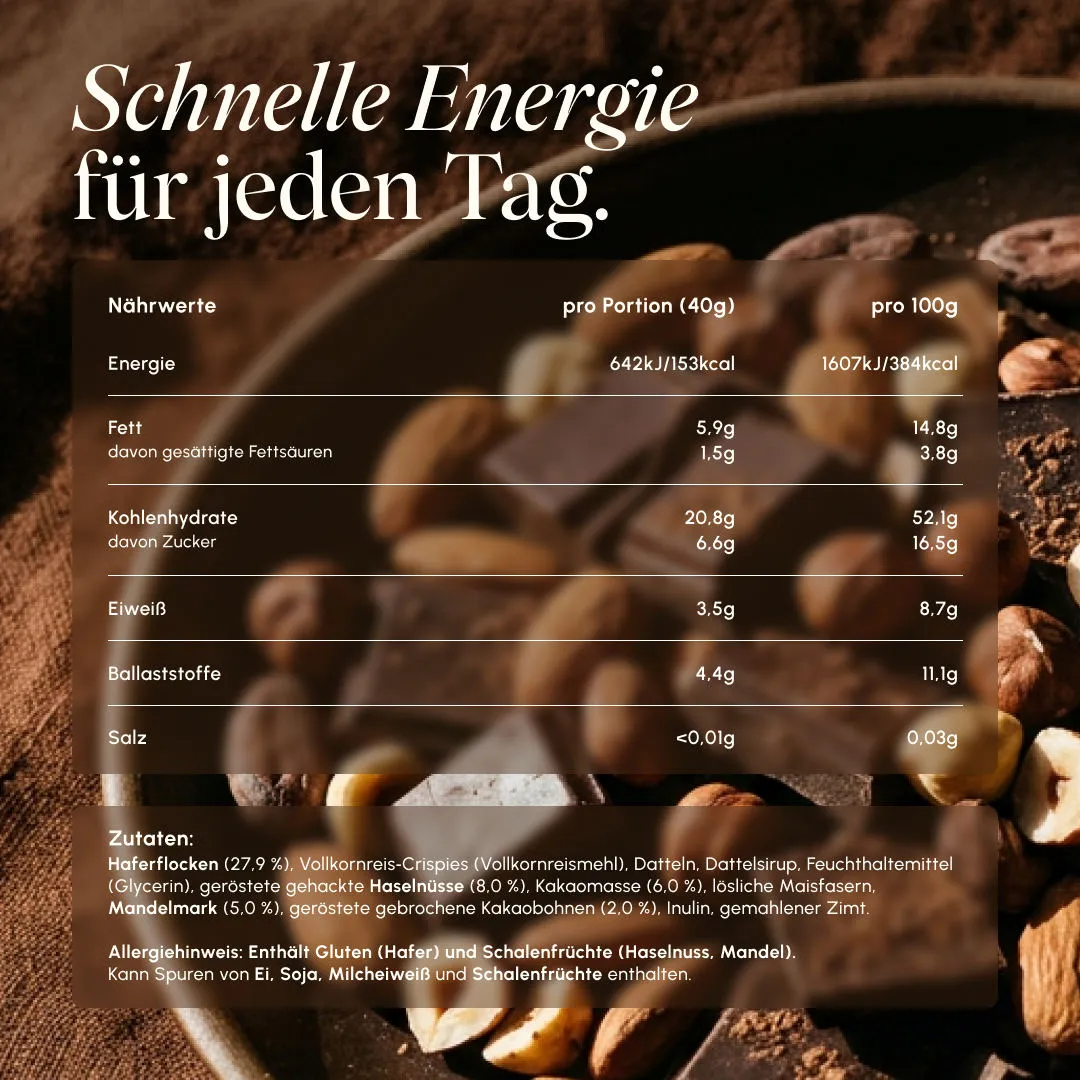 Vetain Oatbar Haferriegel Schoko-Nuss vegan einzeln