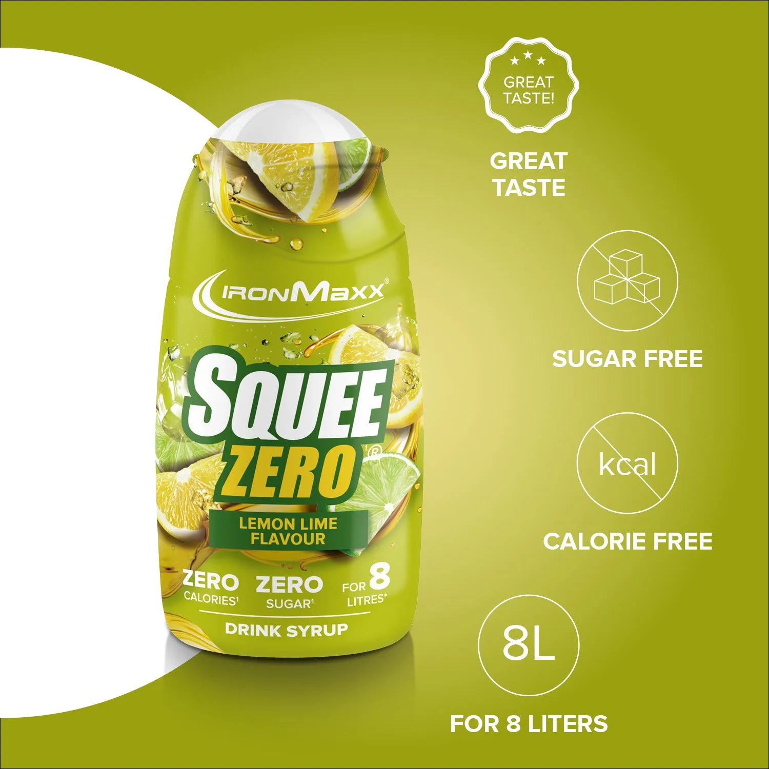 IronMaxx SqueeZero Zitrone Limette 65ml zero Zucker