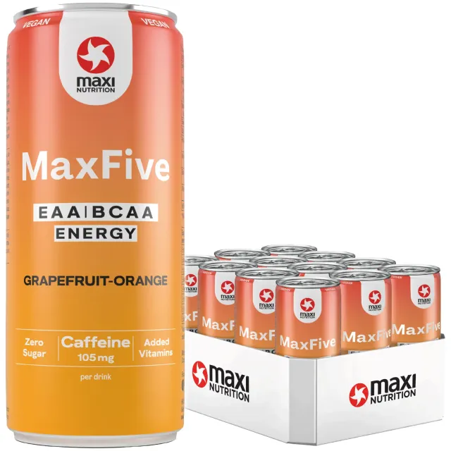 MaxiNutrition MaxFive EAA Drink 12x330ml Grapefruit-Orange vegan