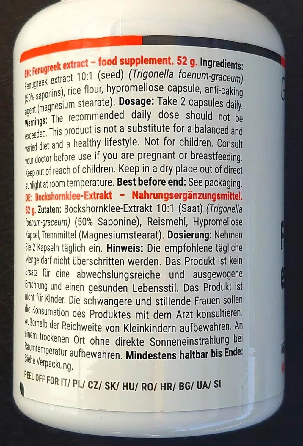GymBeam Bockshornklee Kapseln 90 Caps mit Saponinen