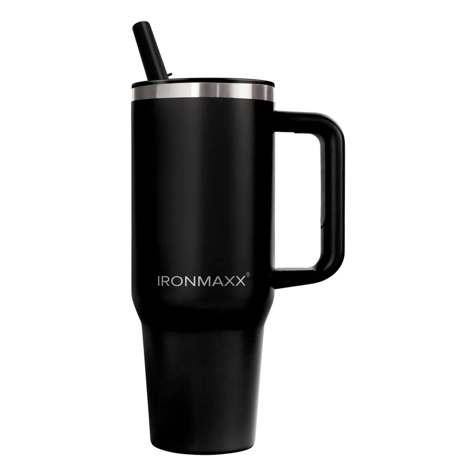 IronMaxx Cup V4.0 Thermobecher 1200ml Deep Black isoliert