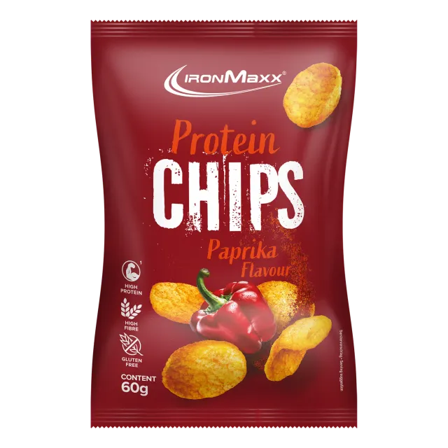 IronMaxx Protein Chips 3.0 Paprika 60g 40% Eiweiß