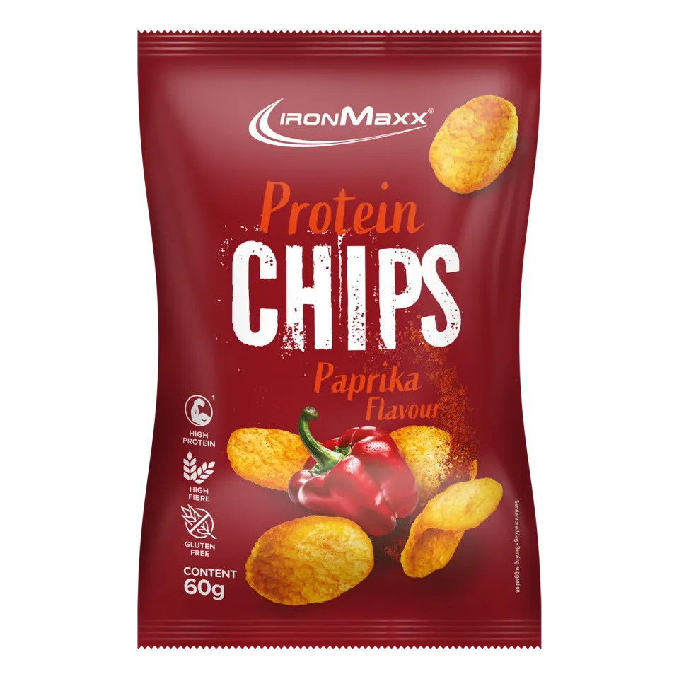 IronMaxx Protein Chips 3.0 Paprika 60g 40% Eiweiß