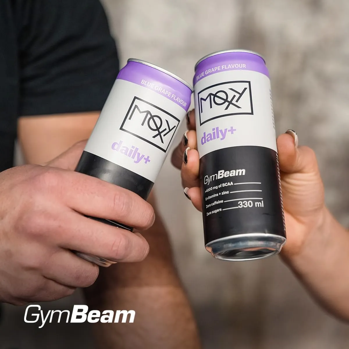 GymBeam Moxy Daily+ Drink 24x330ml koffeinfrei BCAA Zink