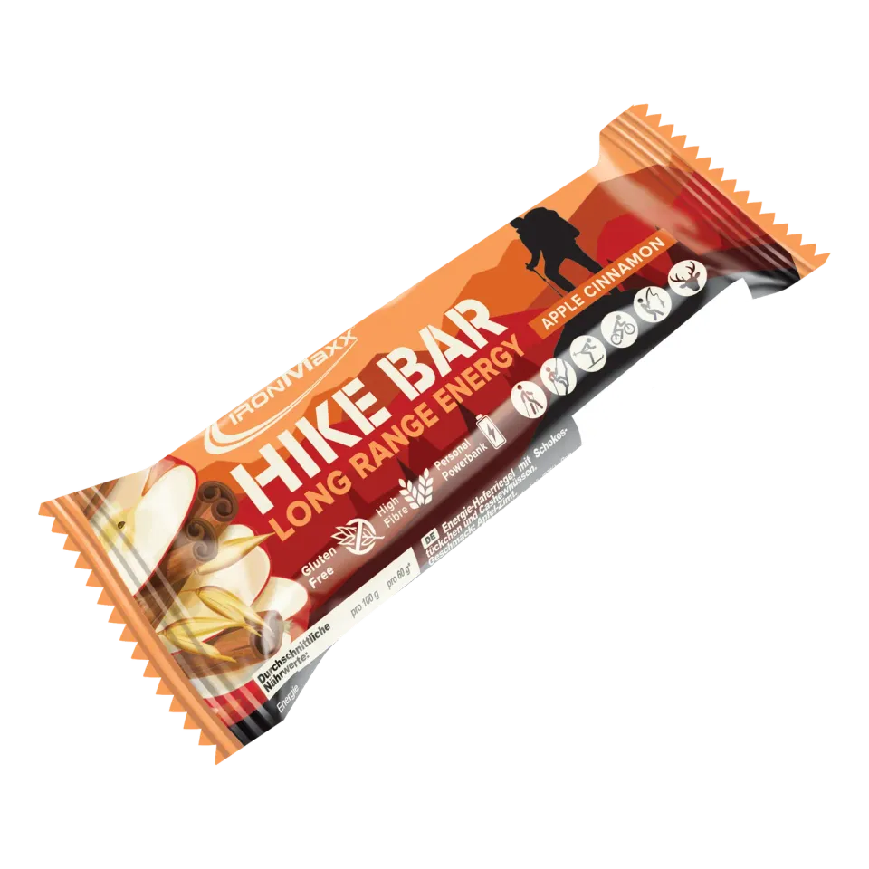 IronMaxx Hike Bar Energieriegel 60g Apple Cinnamon vegan