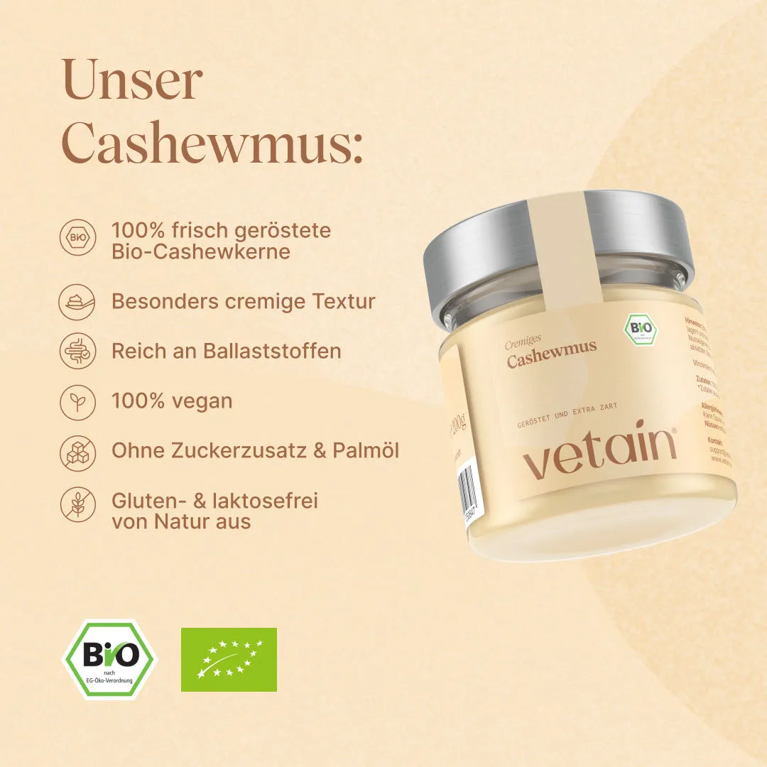 Vetain Bio Cashewmus 200g cremig