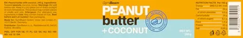GymBeam Erdnussbutter Kokosnuss 350g cremig ohne Palmöl