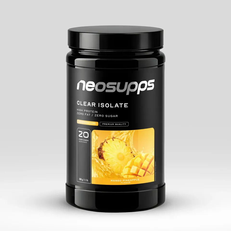 Neosupps Clear Isolate Mango-Pineapple Protein 500g erfrischend