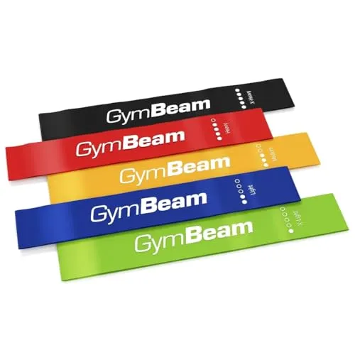 GymBeam Fitnessbänder 5er-Set Widerstandsbänder 5 Stärken