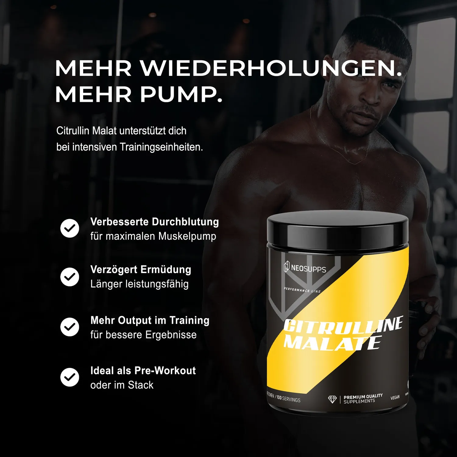 Neosupps Citrulline Malate 500g Pulver pur vegan