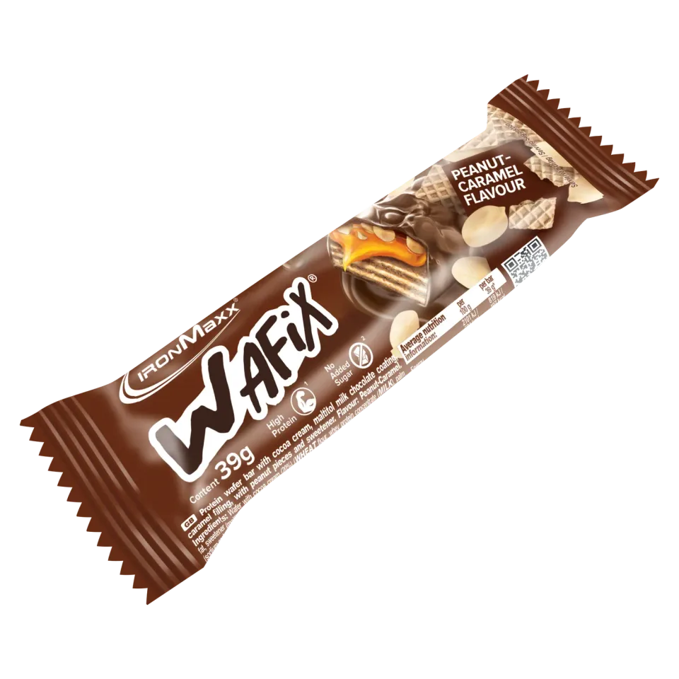 IronMaxx Wafix Proteinriegel 39g Peanut Caramel Low Sugar