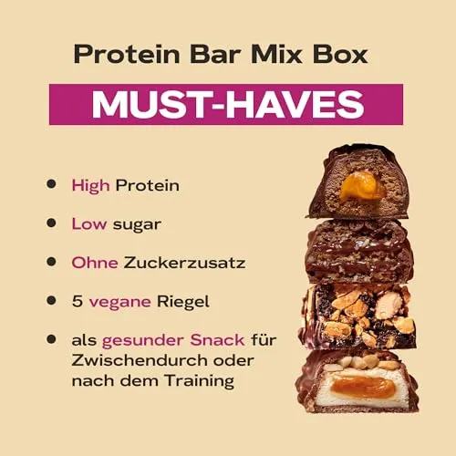 MaxiNutrition Must Haves Proteinriegel Mix Box 14x zuckerarm