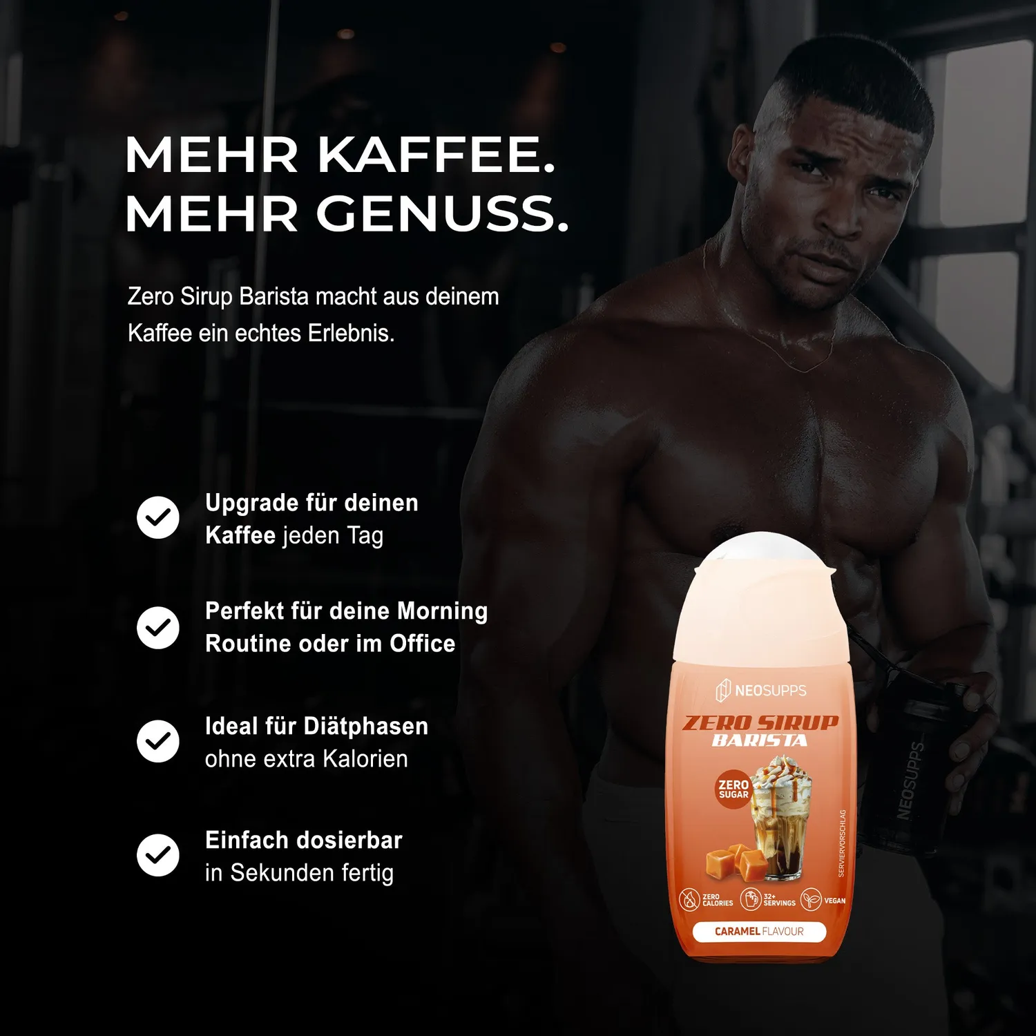 Neosupps Zero Sirup Barista Caramel 65ml zuckerfrei