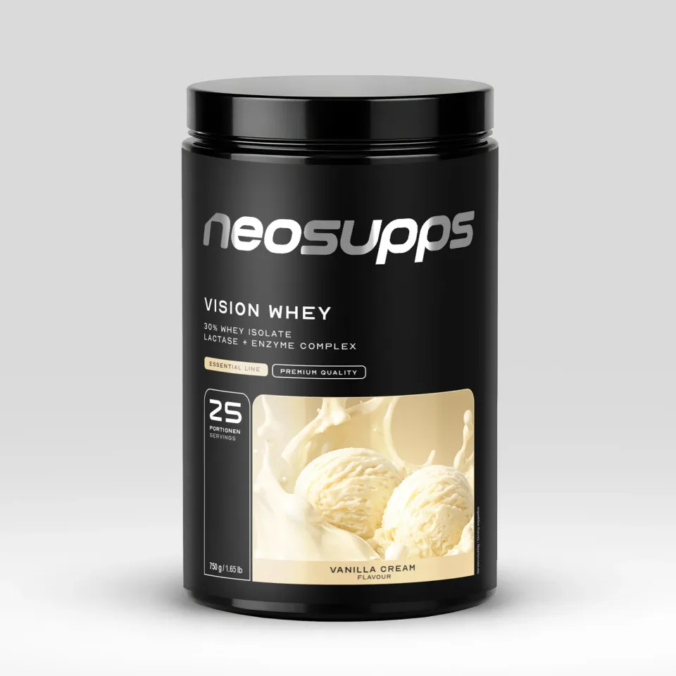 Neosupps Vision Whey Protein Vanilla Cream 750g mit Laktase