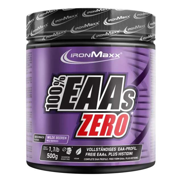 IronMaxx 100% EAAs Zero EAA Pulver 500g Wild Berries