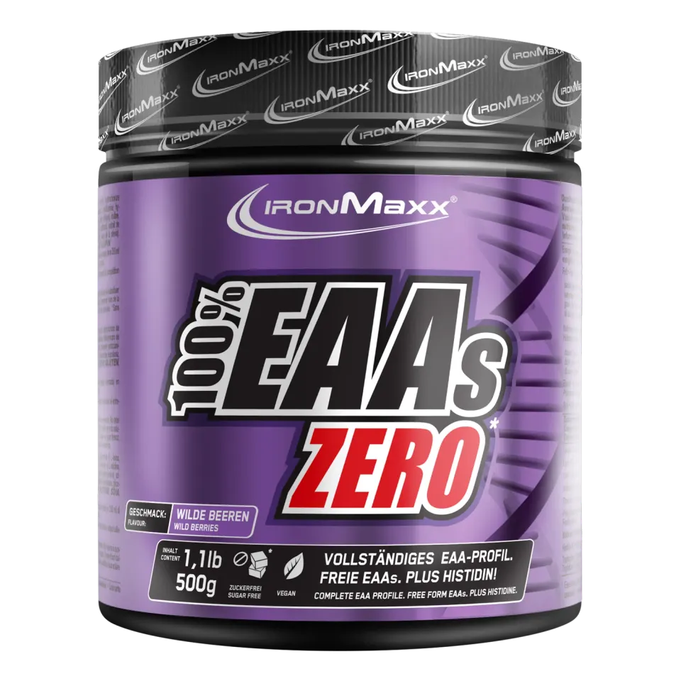 IronMaxx 100% EAAs Zero EAA Pulver 500g Wild Berries