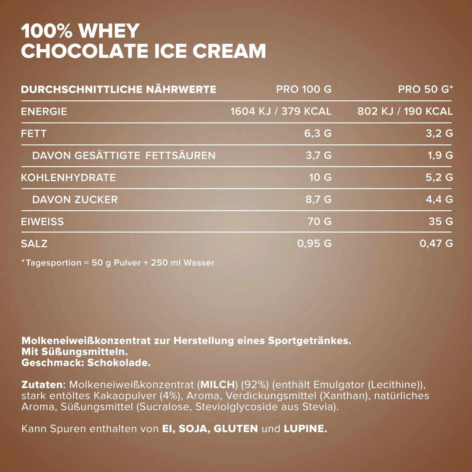 IronMaxx 100% Whey Protein Chocolate 500g zuckerfrei