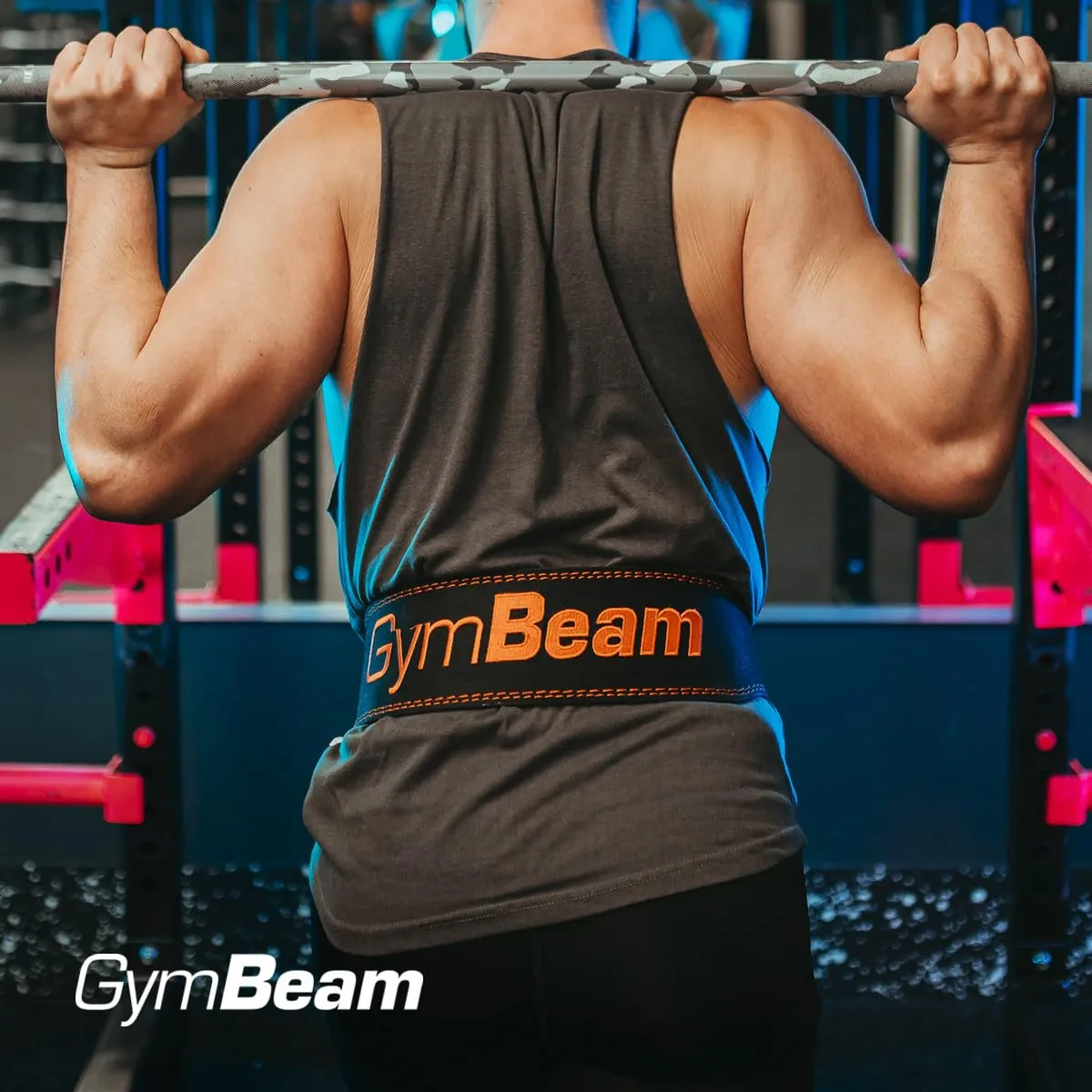 GymBeam Jay Fitnessgürtel XXL Kunstleder gepolstert
