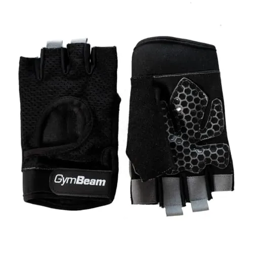 GymBeam Grip Black Fitnesshandschuhe Anti-Rutsch atmungsaktiv