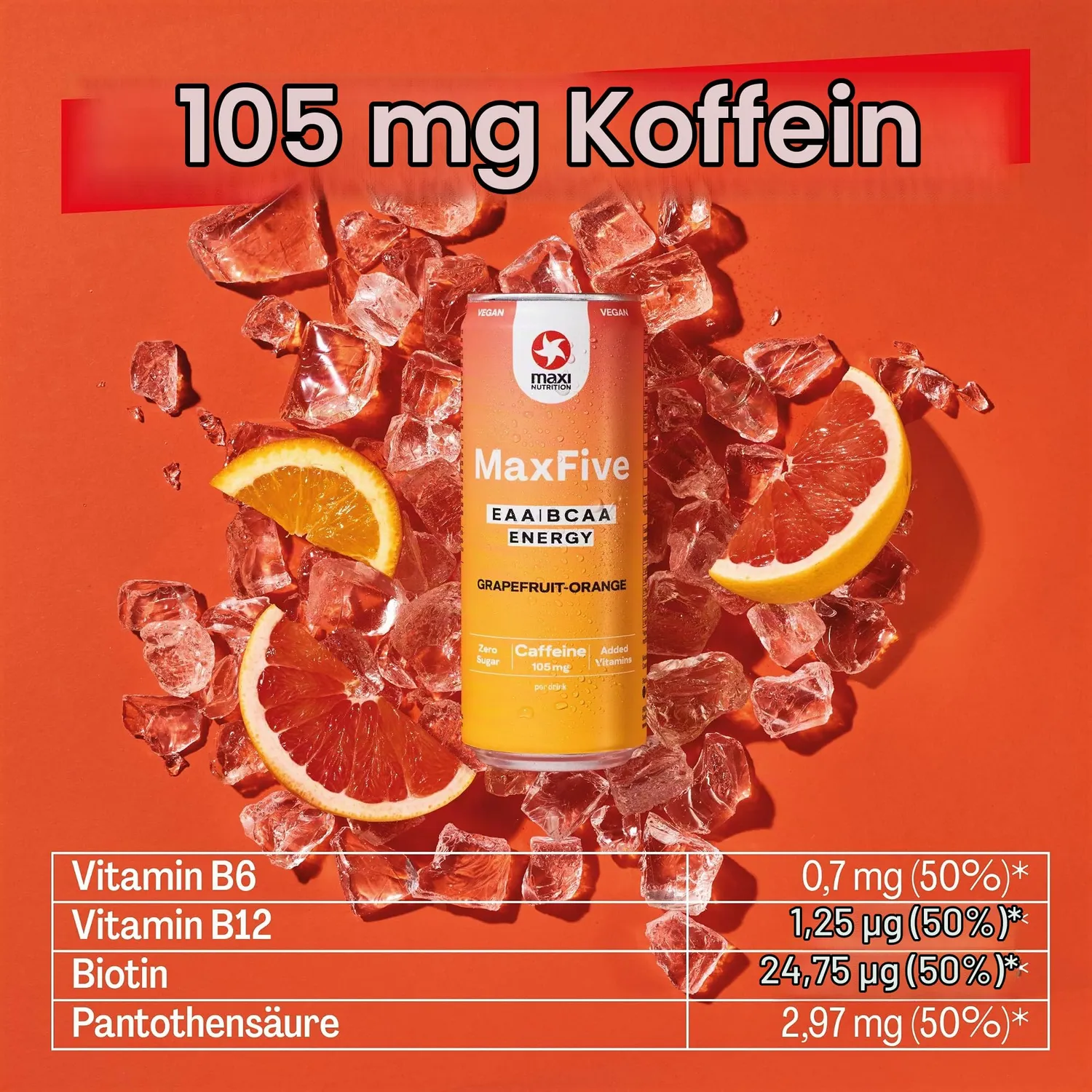MaxiNutrition MaxFive EAA Drink 12x330ml Grapefruit-Orange vegan