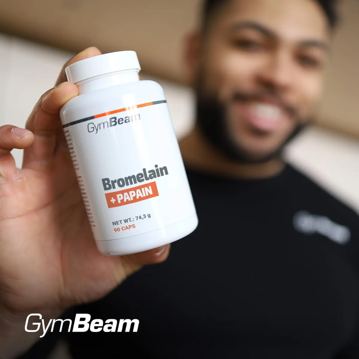 GymBeam Bromelain Papain Kapseln 90 Stk pflanzlich