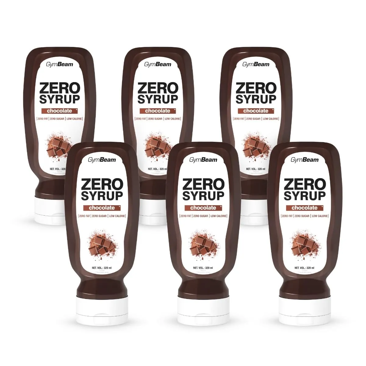 GymBeam Zero Syrup Schokolade 320ml zuckerfrei