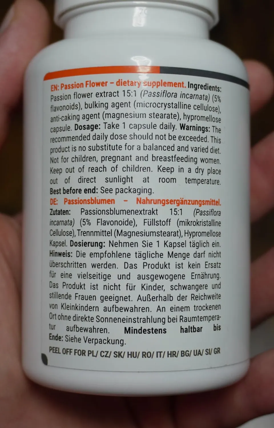 GymBeam Passionsblume Kapseln 90 Caps 15:1 Extrakt vegan