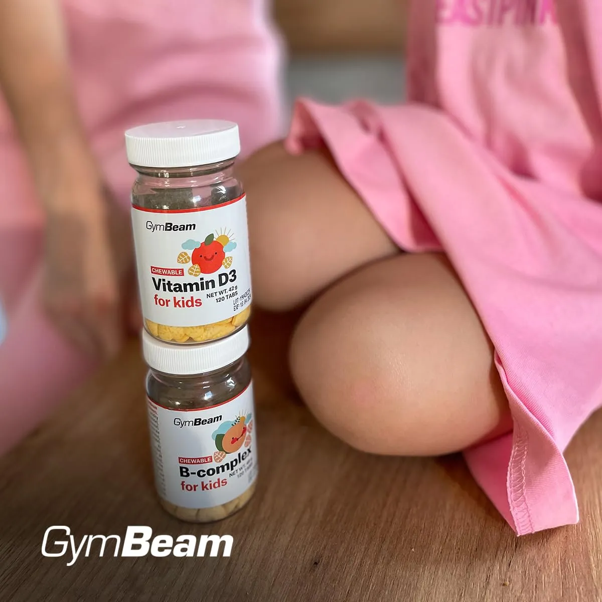 GymBeam B-Komplex Kautabletten Kinder 120 Stück