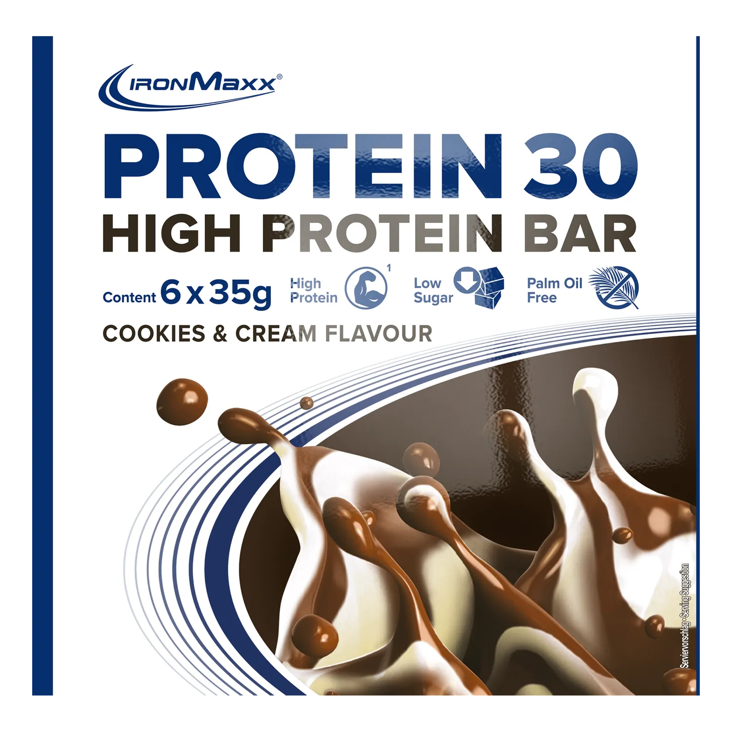 IronMaxx Protein 30 Cookies & Cream Riegel 6x35g High Protein
