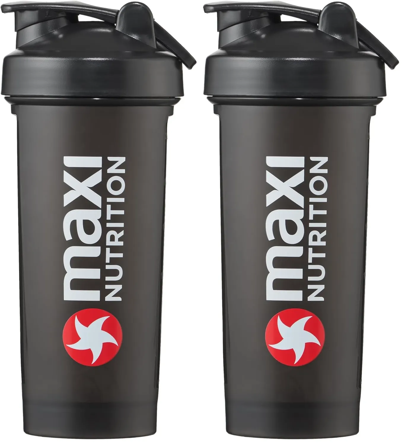 MaxiNutrition 700 ml Klick Shaker schwarz 700 ml Edelstahlkugel