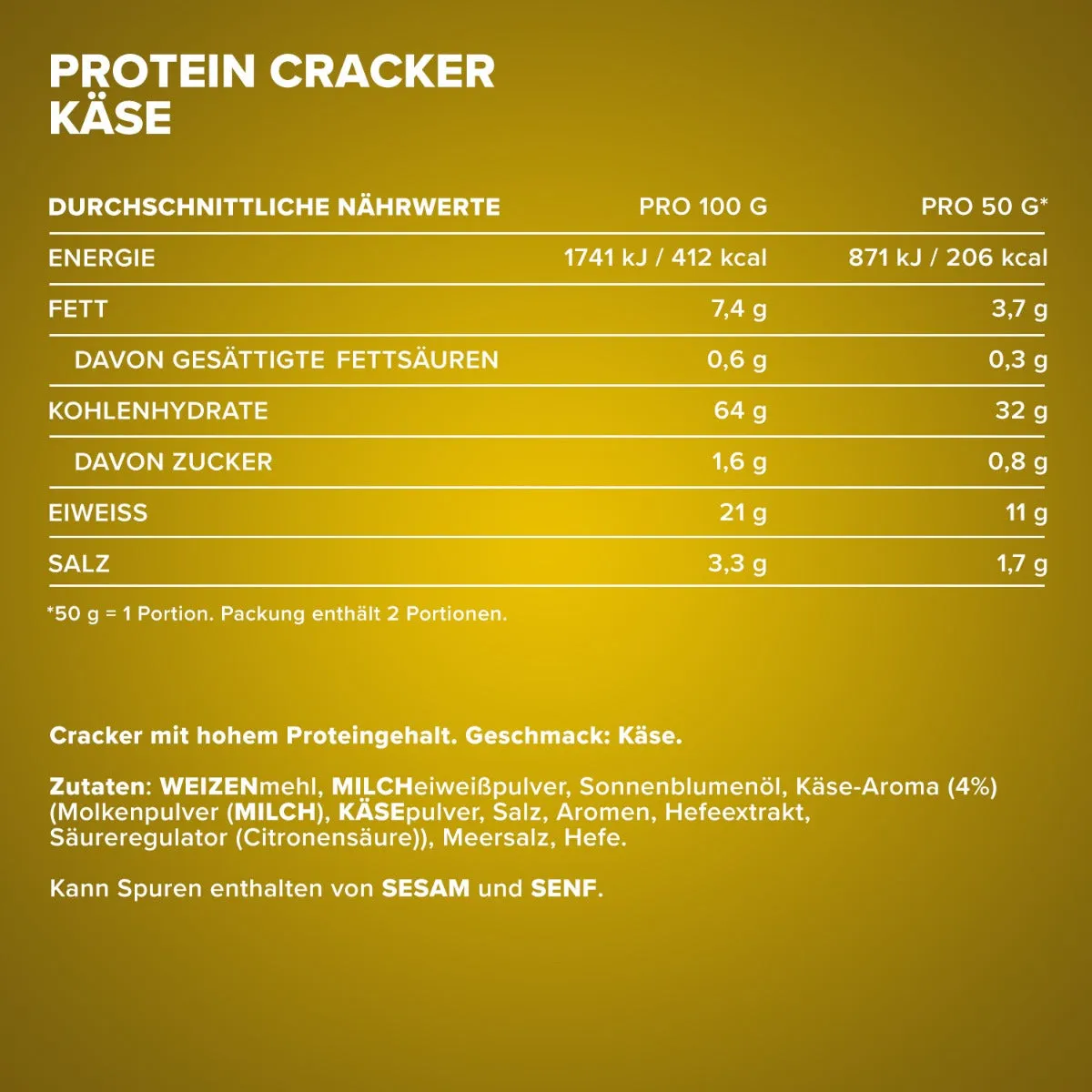 IronMaxx Protein Cracker Cheese 100g High Protein