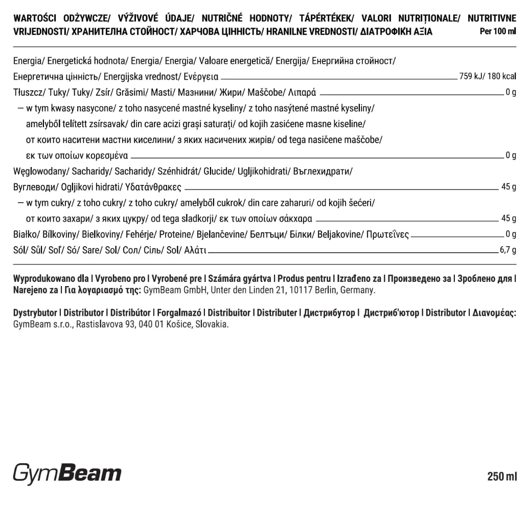 GymBeam Bio Kokosnuss Amino Sauce 250 ml