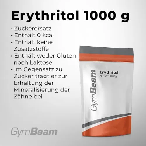 GymBeam Erythrit Zuckerersatz 1000 g kalorienfrei