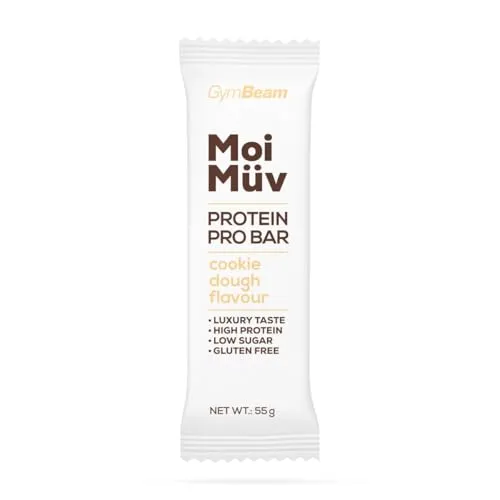 GymBeam MoiMüv Proteinriegel 55 g Cookie Teig
