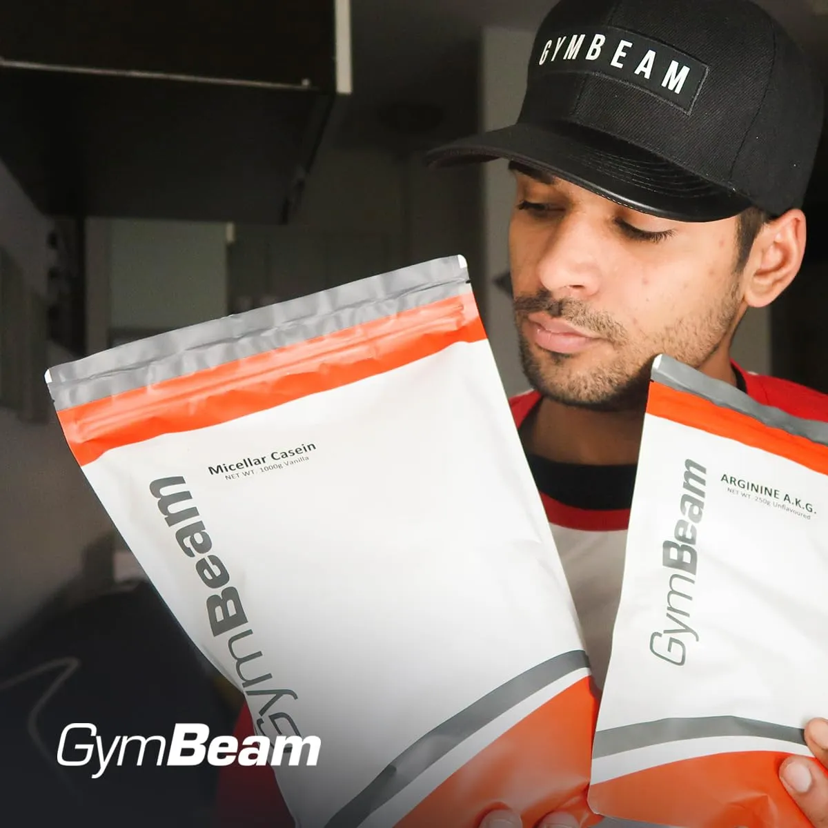 GymBeam Mizellares Kasein Proteinpulver 1000 g Erdbeere