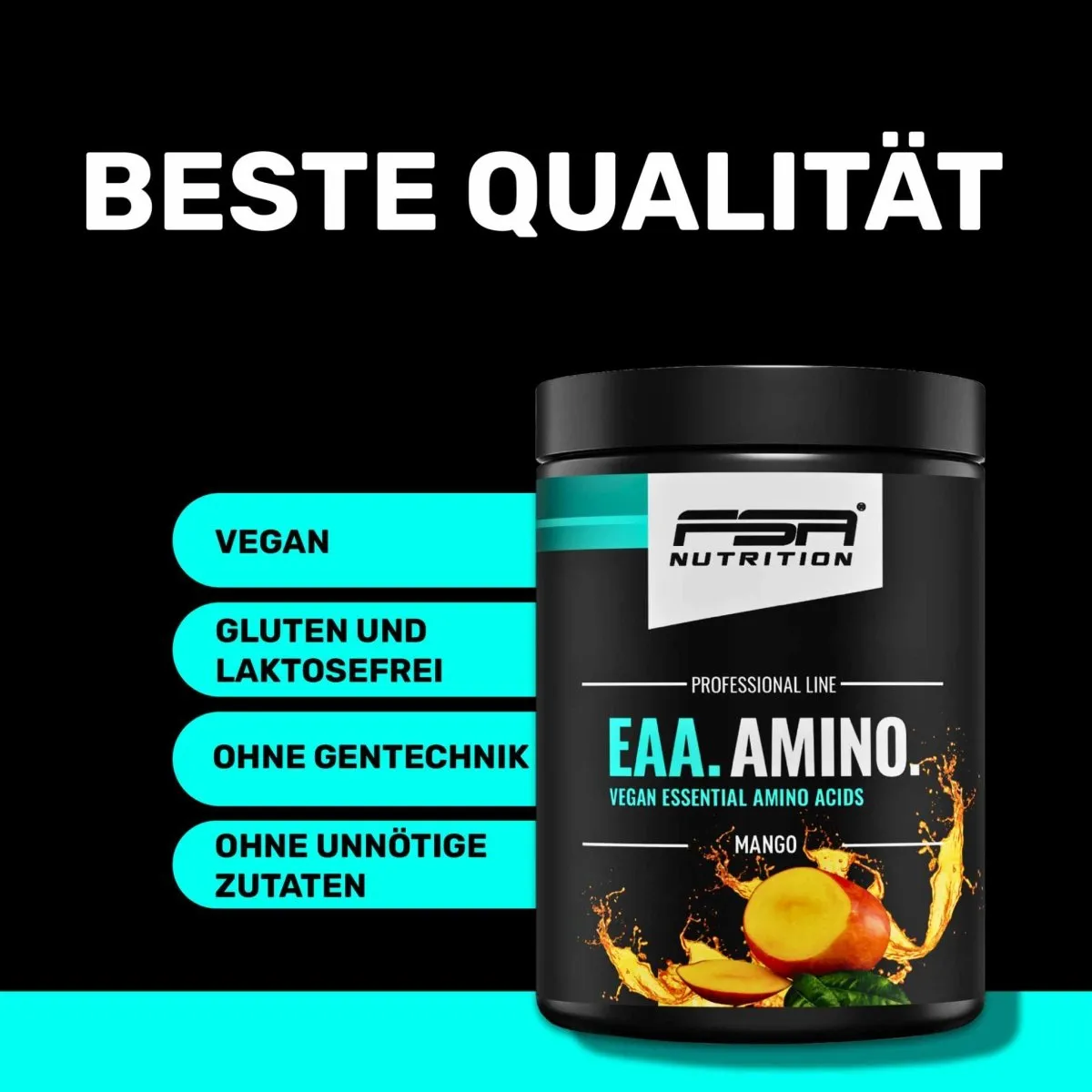FSA Nutrition EAA Pulver Mango mit Glutamin Aminosäuren