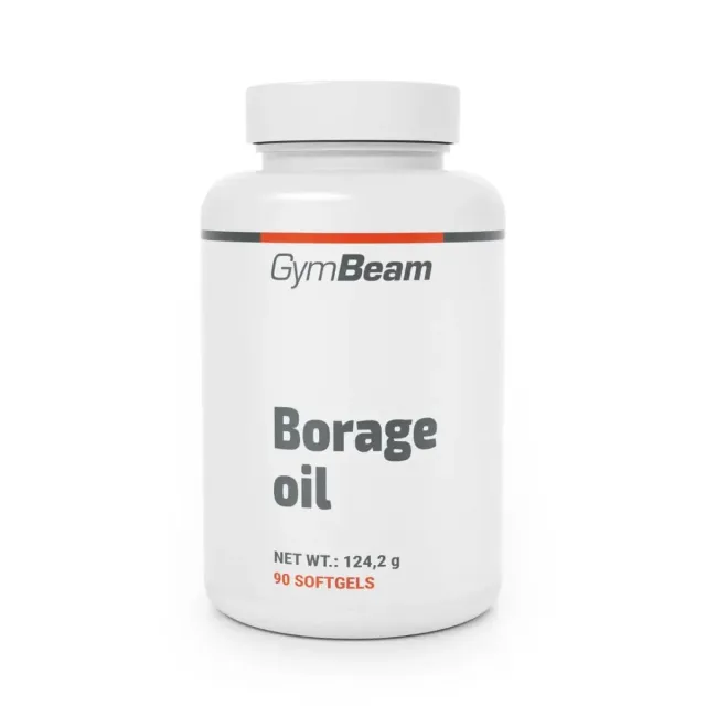 GymBeam Borretschöl Kapseln 1000 mg 90 Stück Omega-6