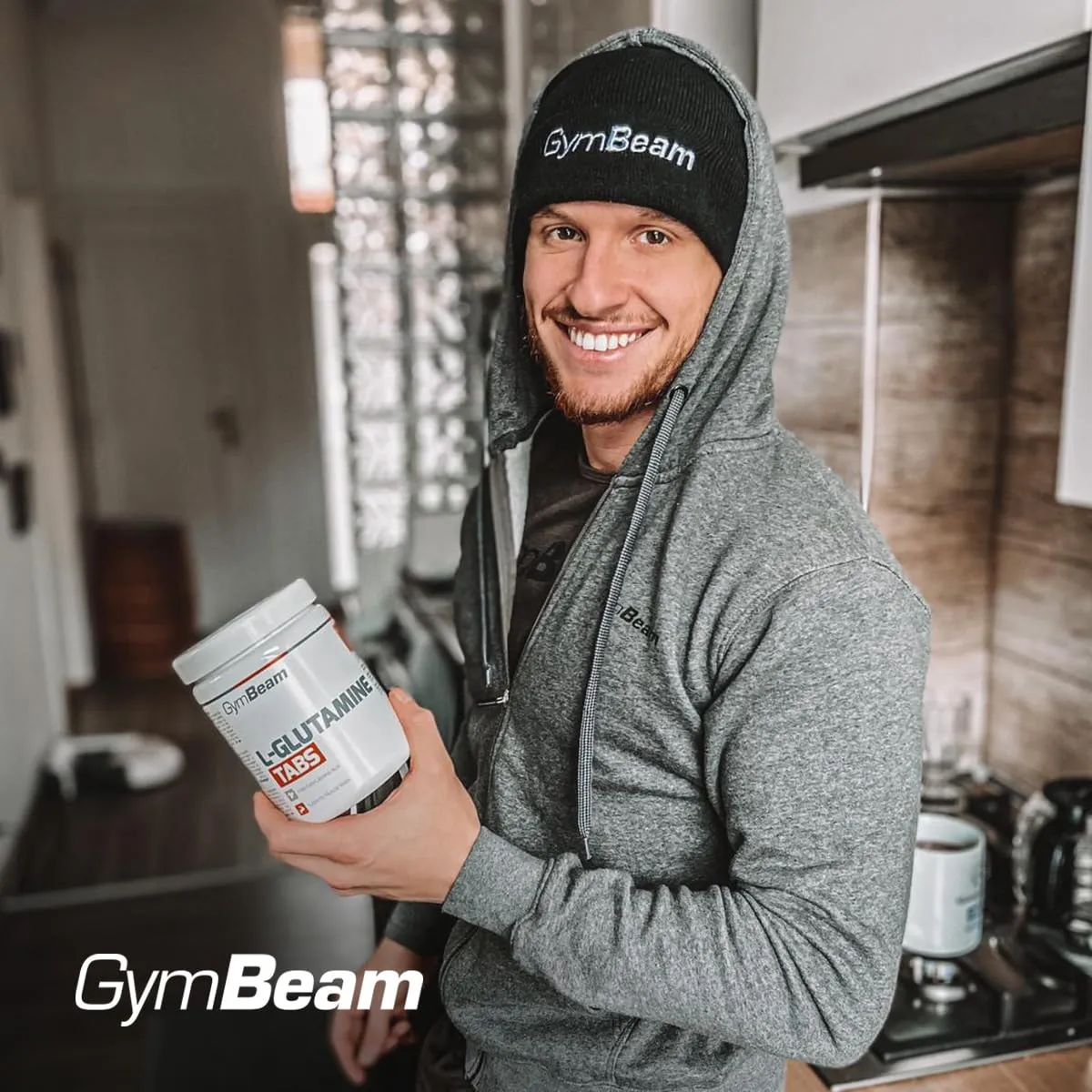 GymBeam L-Glutamin Kapseln 300 Tabs vegan Regeneration