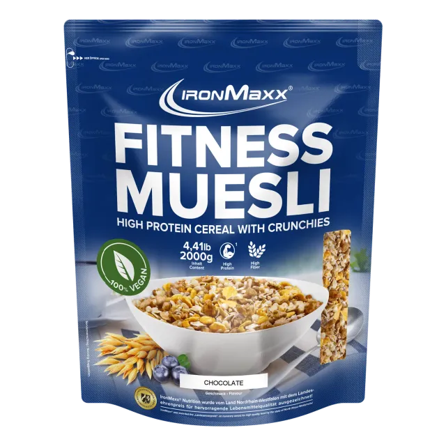 IronMaxx Fitness Müsli 2000g Chocolate proteinreich