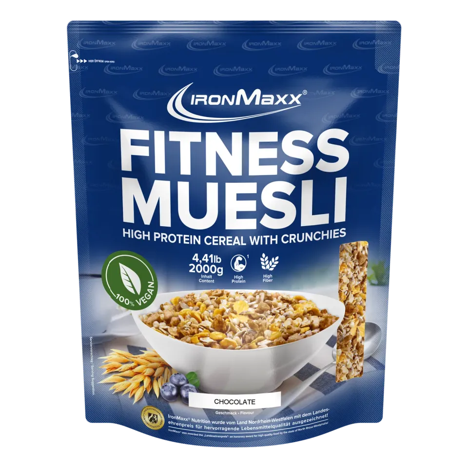 IronMaxx Fitness Müsli 2000g Chocolate proteinreich