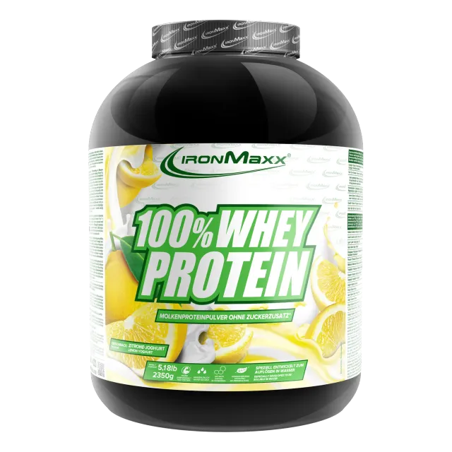 IronMaxx 100% Whey Protein Pulver Lemon-Yoghurt 2350g zuckerfrei