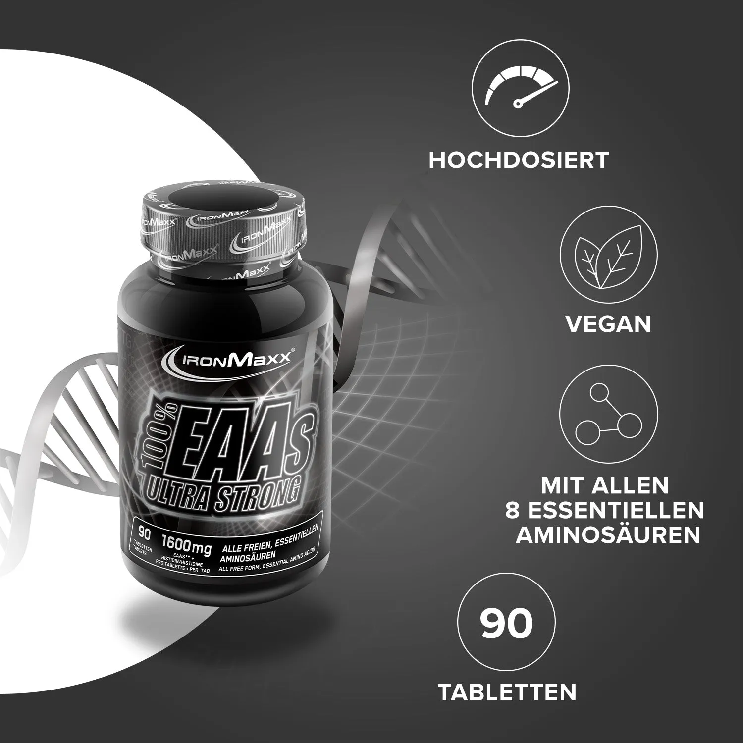 IronMaxx 100% EAAs Ultra Strong Tabletten 90 Stück