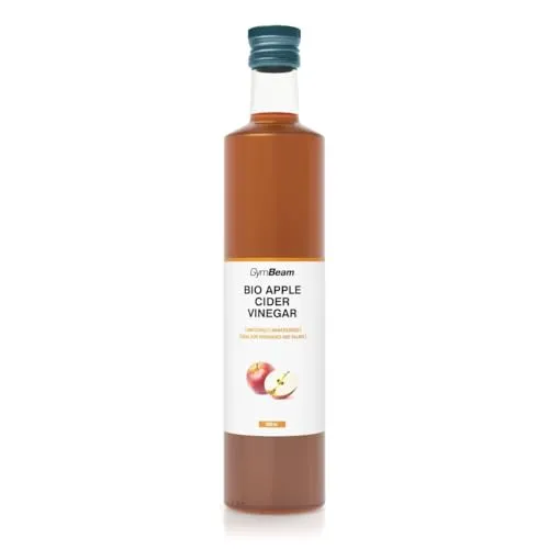 GymBeam Bio-Apfelessig Essig 500ml ungefiltert fruchtig